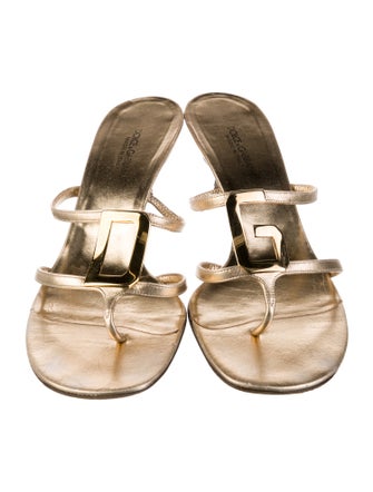 Dolce & Gabbana Leather Slides