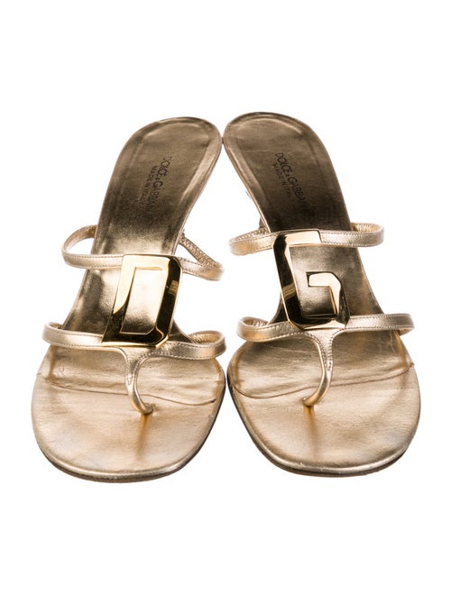 Dolce & Gabbana Leather Slides