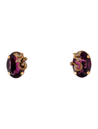 Dolce & Gabbana Crystal Clip-On Earrings