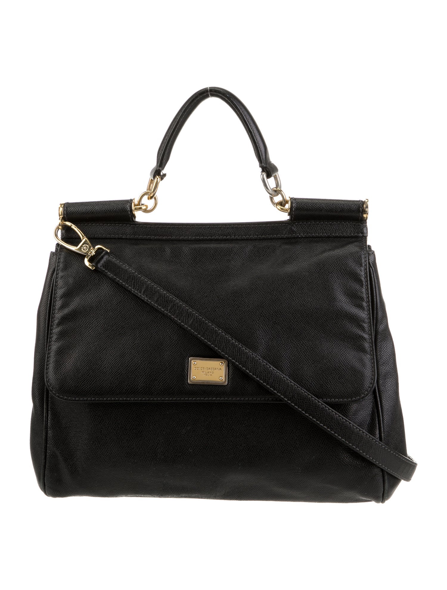 ハンドバッグ DOLCE & GABBANA TOP HANDLE BAGS NERO Dolce&Gabbana Medium Sicily Leather Top Handle Bag | Saks