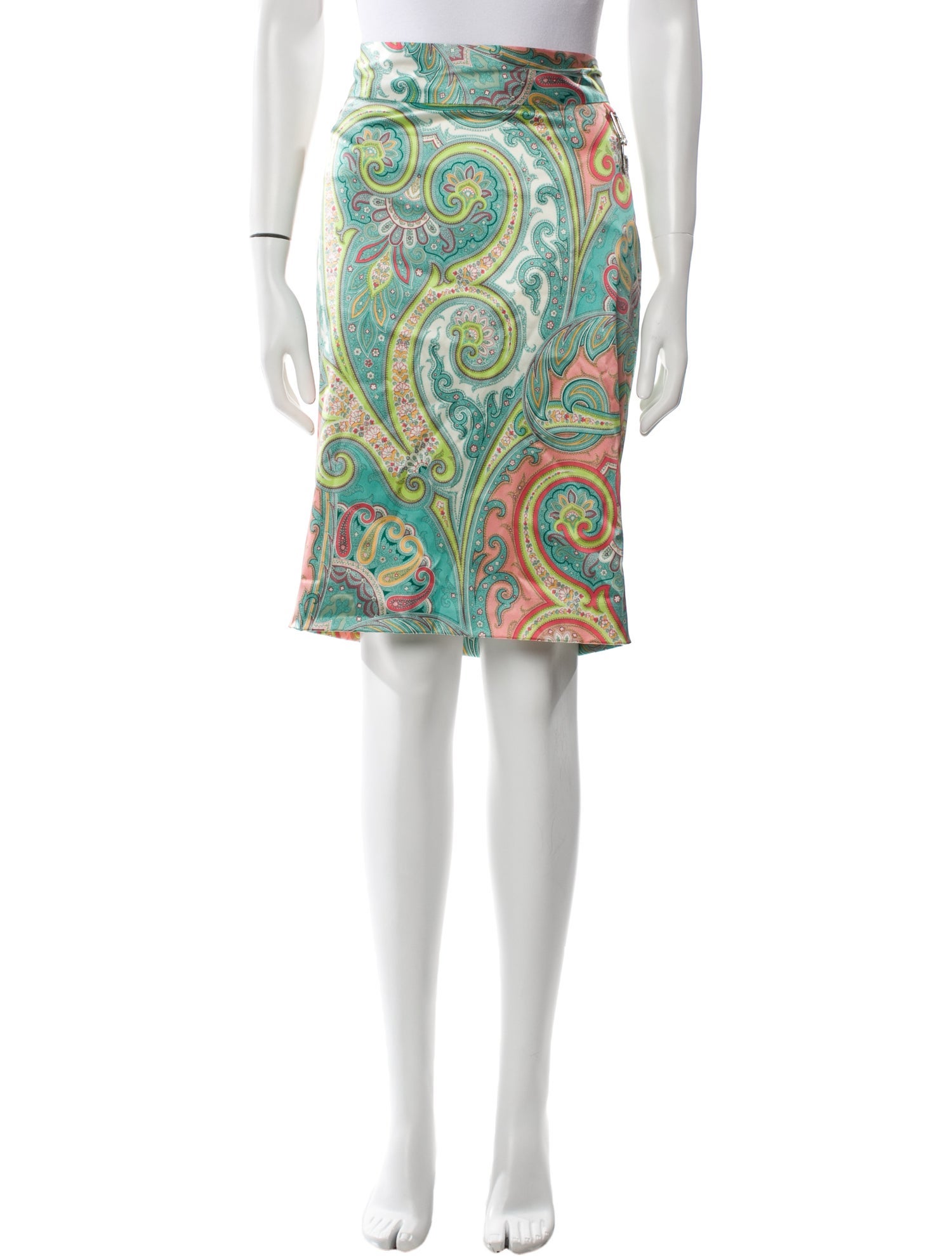 Dolce & Gabbana Silk Knee-Length Skirt