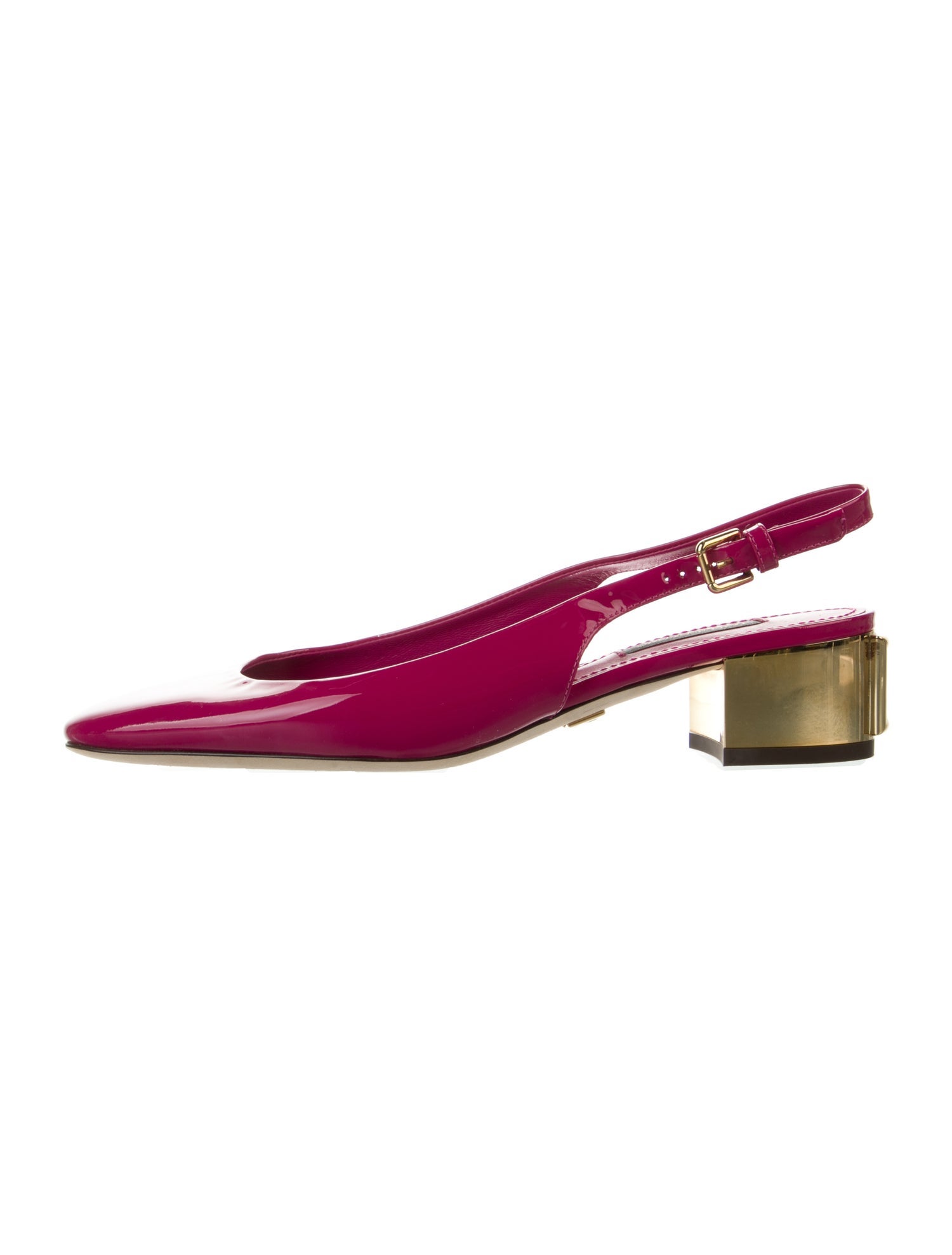 Dolce & Gabbana Patent Leather Slingback Pumps