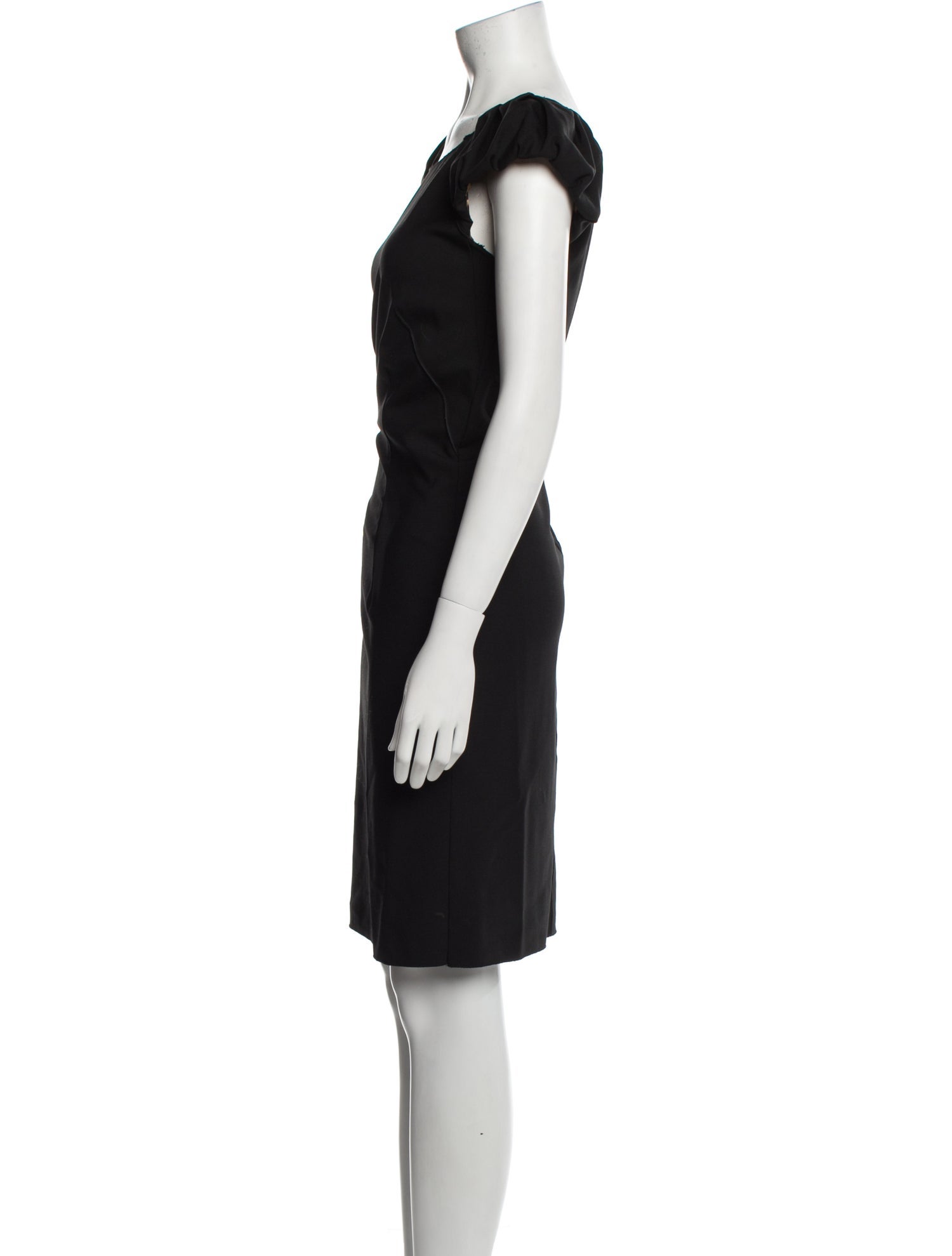 Dolce & Gabbana Virgin Wool Knee-Length Dress