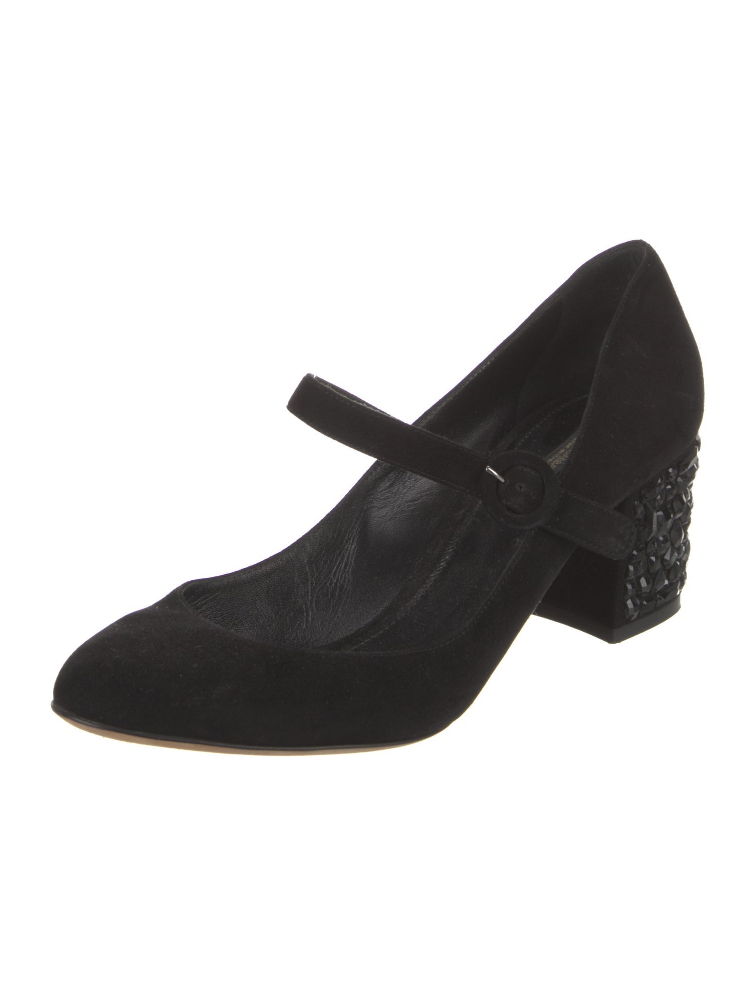Dolce & Gabbana Suede Crystal Embellishments Pumps