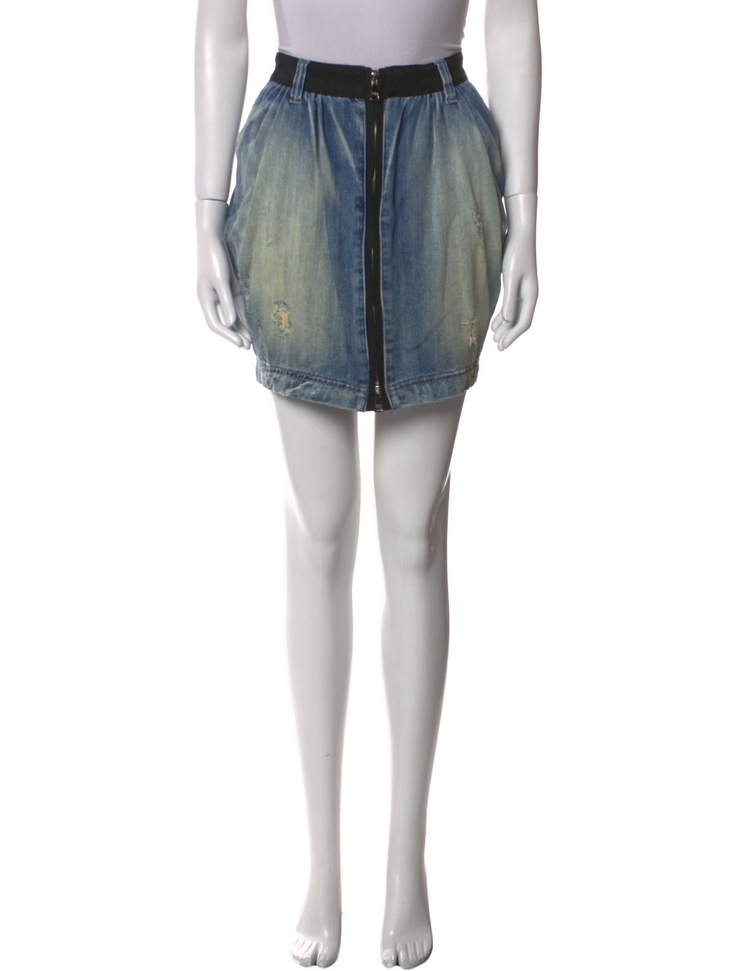 Dolce & Gabbana Distressed Accents Mini Skirt