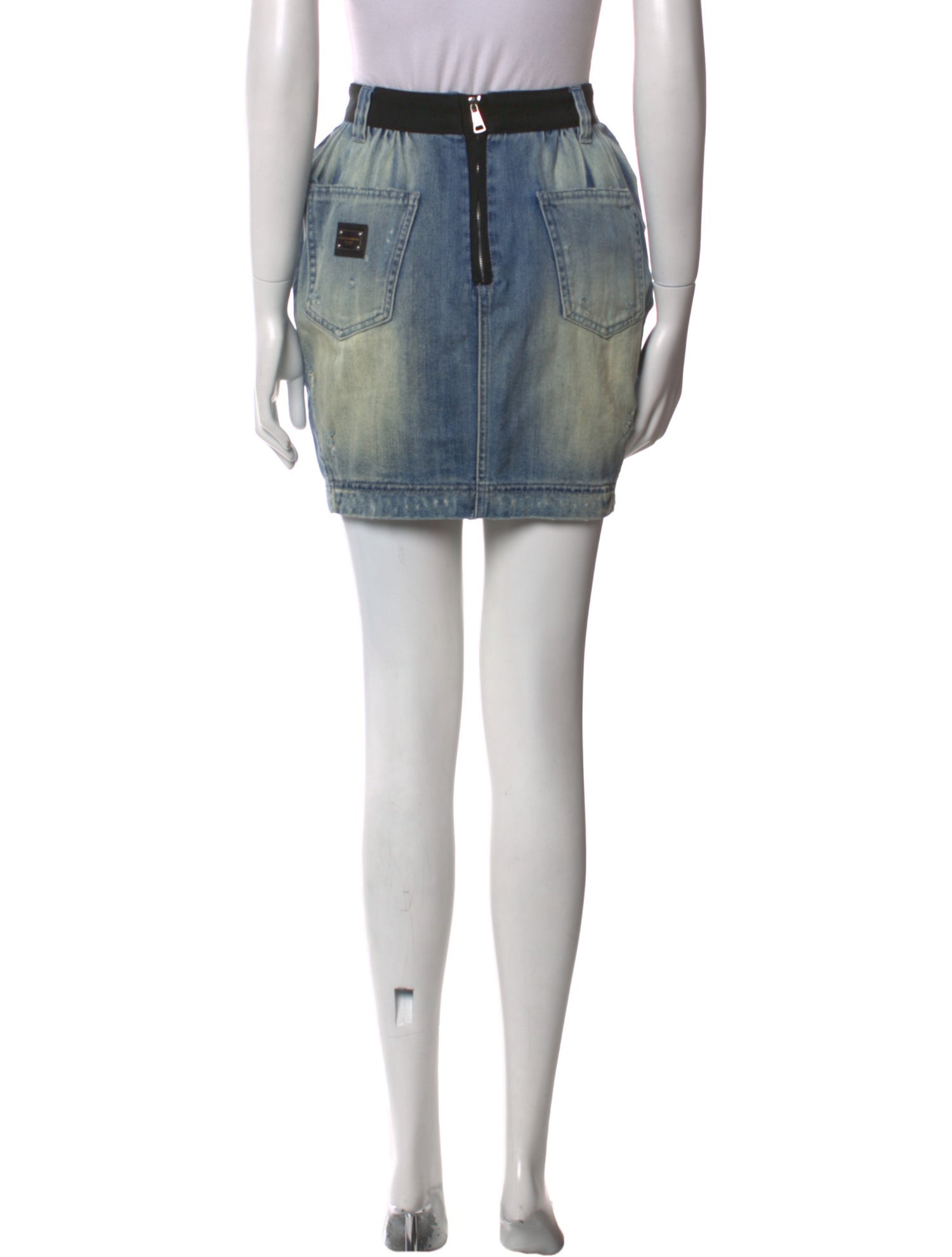 Dolce & Gabbana Distressed Accents Mini Skirt