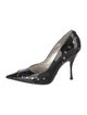 Dolce & Gabbana Patent Leather Studded Accents Pumps