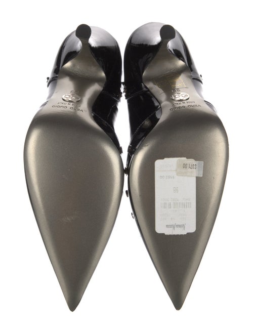 Dolce & Gabbana Patent Leather Studded Accents Pumps