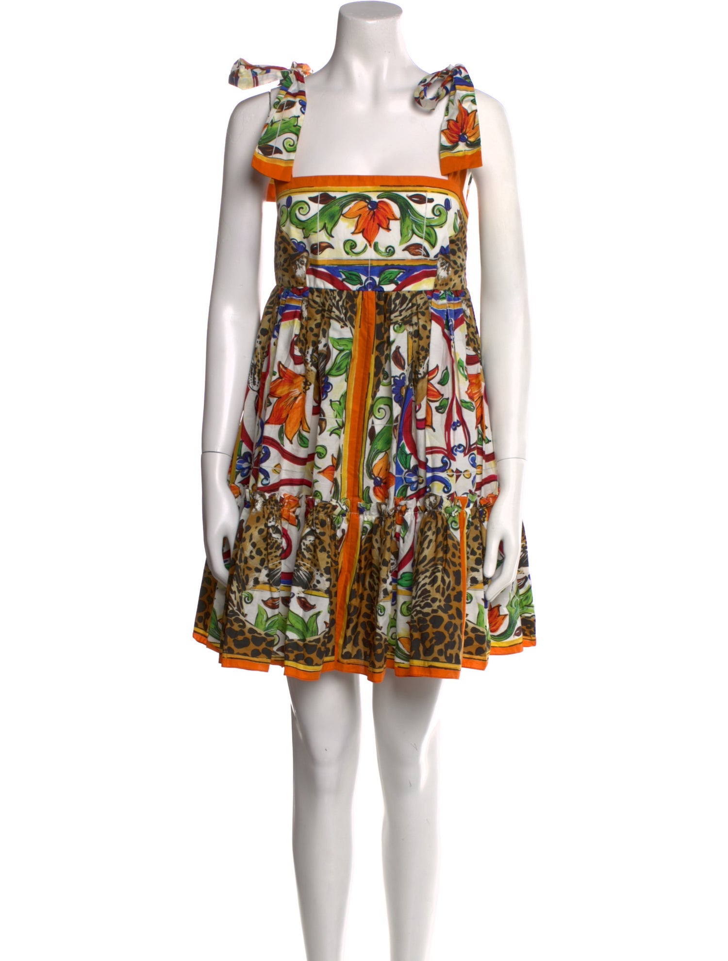 Dolce & Gabbana Printed Mini Dress w/ Tags
