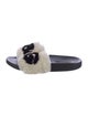 Dolce & Gabbana Fur Fur Trim Slides
