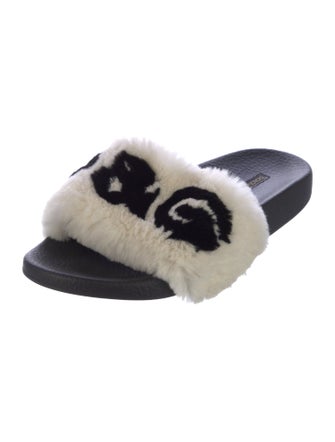 Dolce & Gabbana Fur Fur Trim Slides