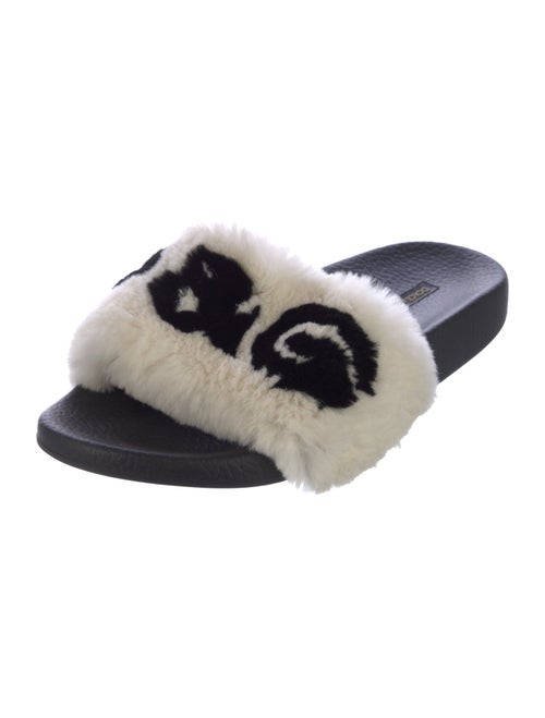 Dolce & Gabbana Fur Fur Trim Slides