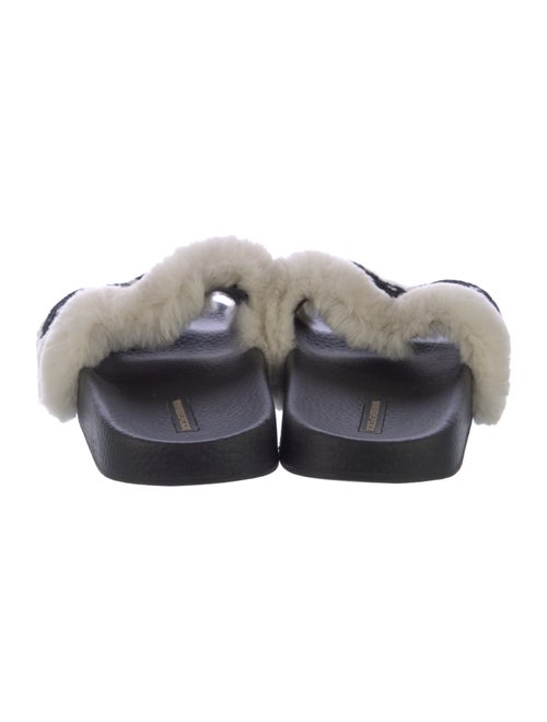 Dolce & Gabbana Fur Fur Trim Slides