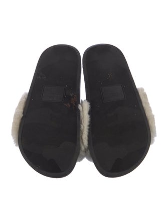 Dolce & Gabbana Fur Fur Trim Slides