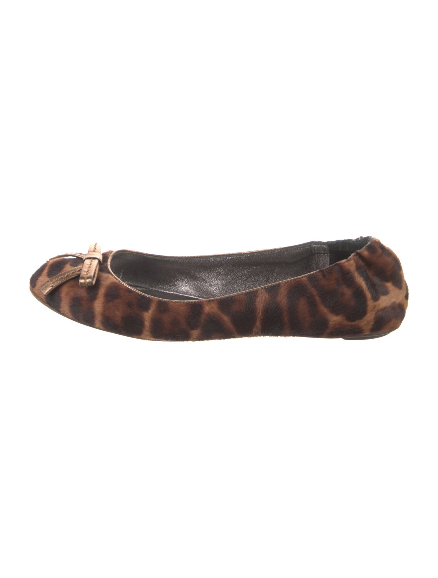 Dolce & Gabbana Ponyhair Animal Print Ballet Flats