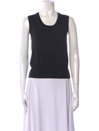 Dolce & Gabbana Virgin Wool Scoop Neck Top