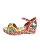 Dolce & Gabbana Canvas Printed Sandals