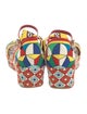 Dolce & Gabbana Canvas Printed Sandals