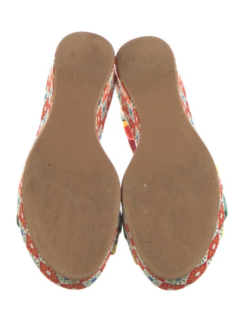Dolce & Gabbana Canvas Printed Sandals