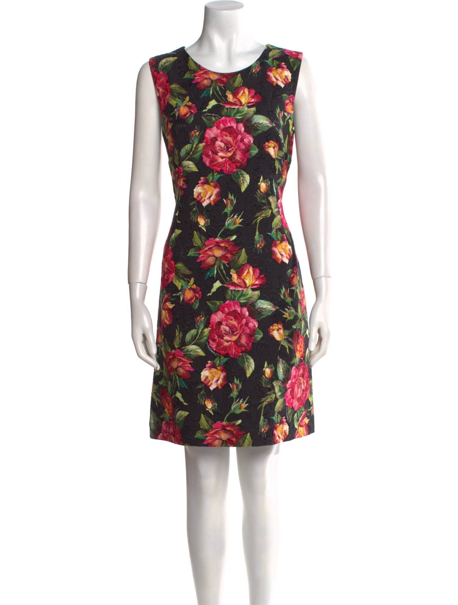 Dolce & Gabbana Floral Print Knee-Length Dress