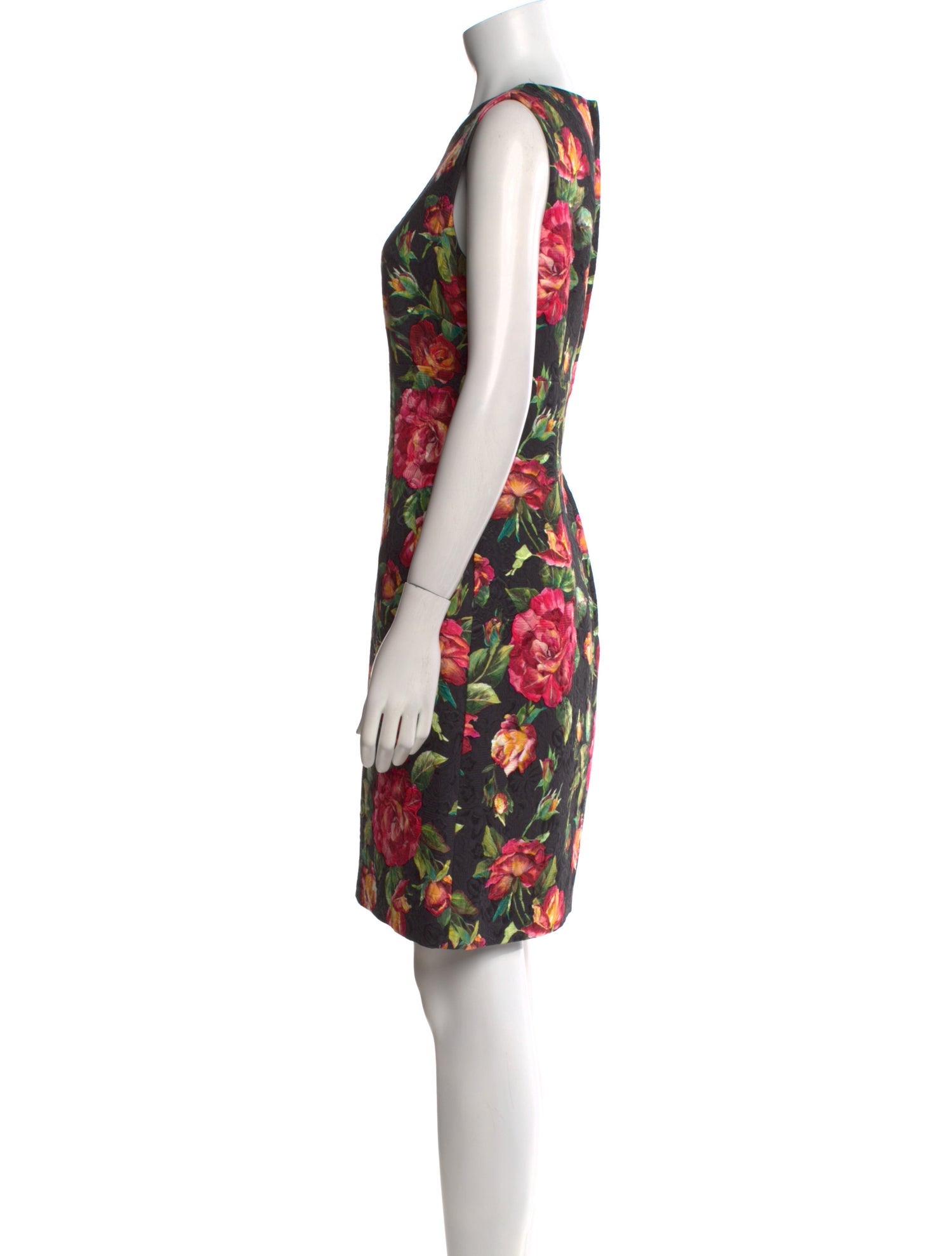 Dolce & Gabbana Floral Print Knee-Length Dress