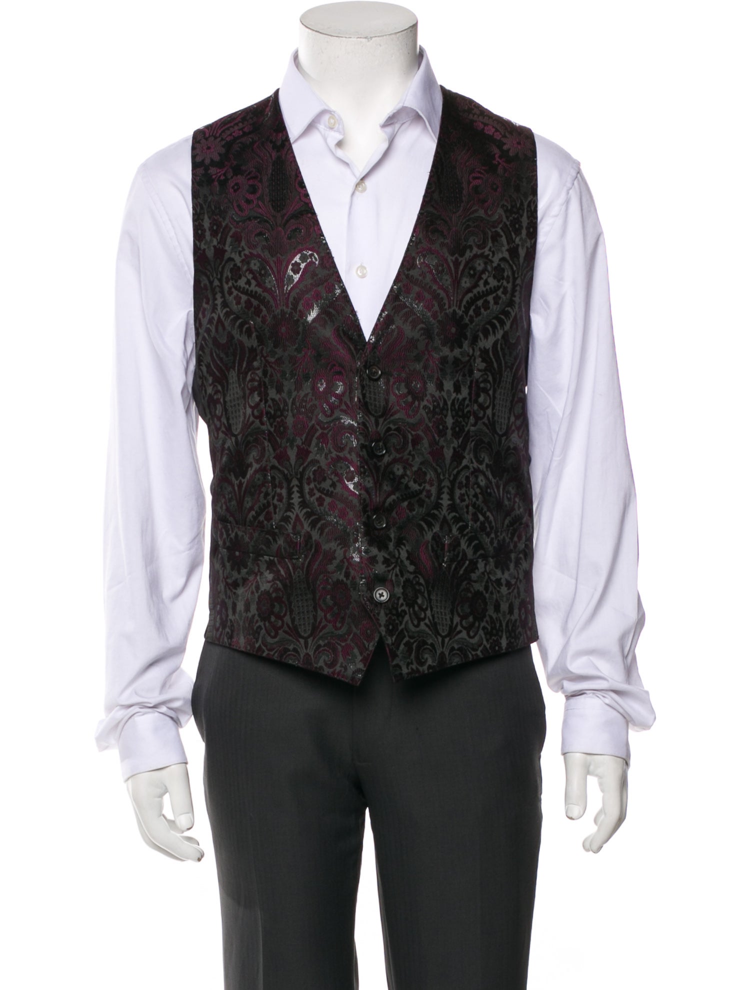 Dolce & Gabbana Floral Print Suit Vest