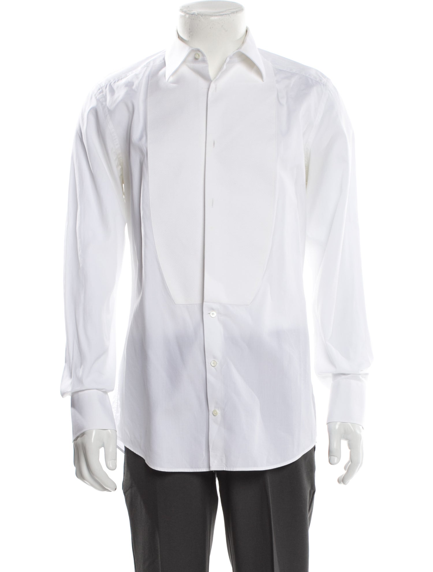 Dolce & Gabbana Long Sleeve Tuxedo Shirt
