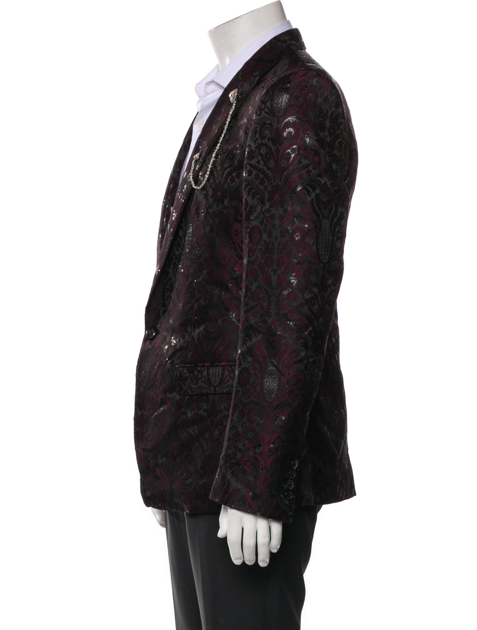 Dolce & Gabbana Printed Crystal Embellishments Blazer