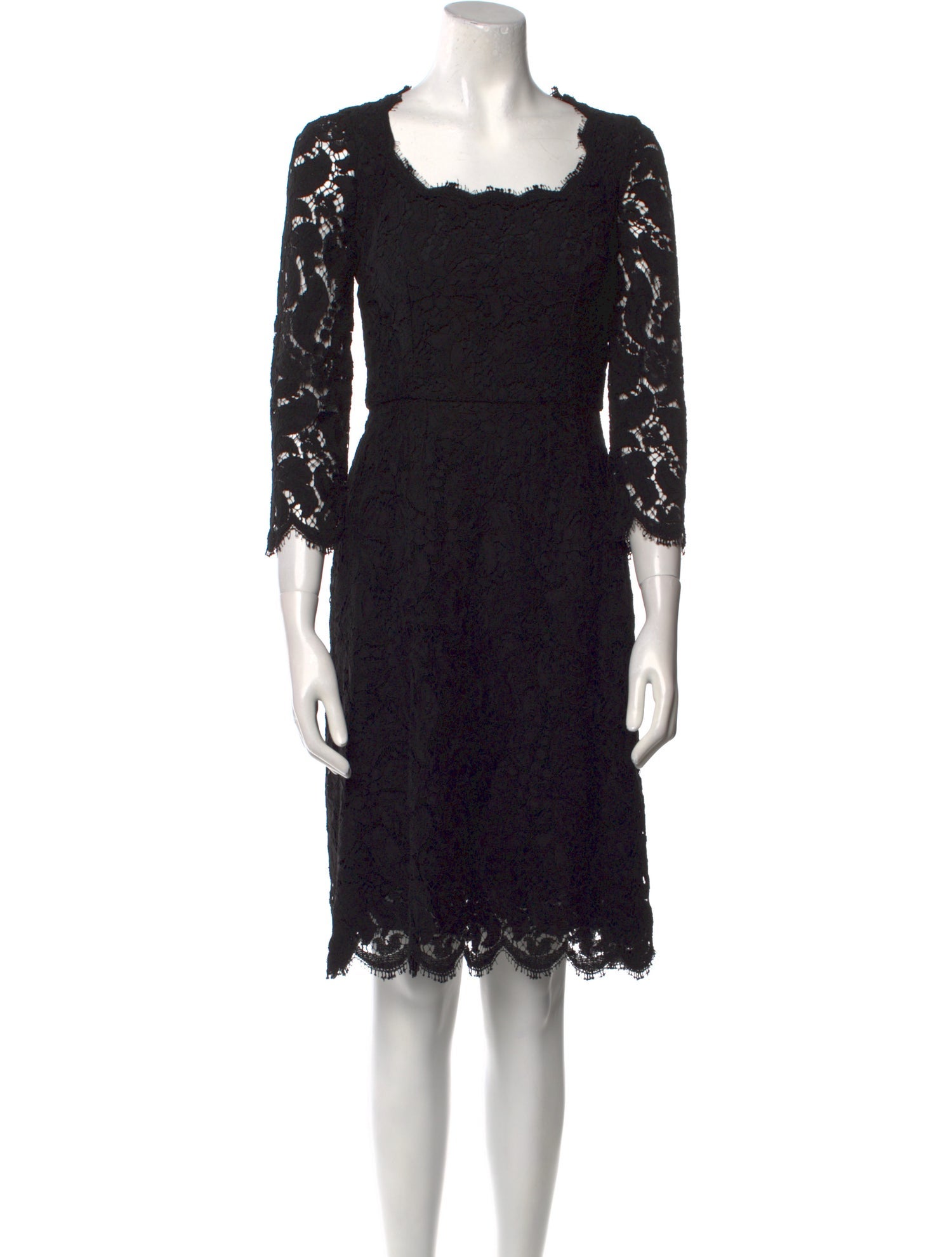 Dolce & Gabbana Lace Pattern Knee-Length Dress