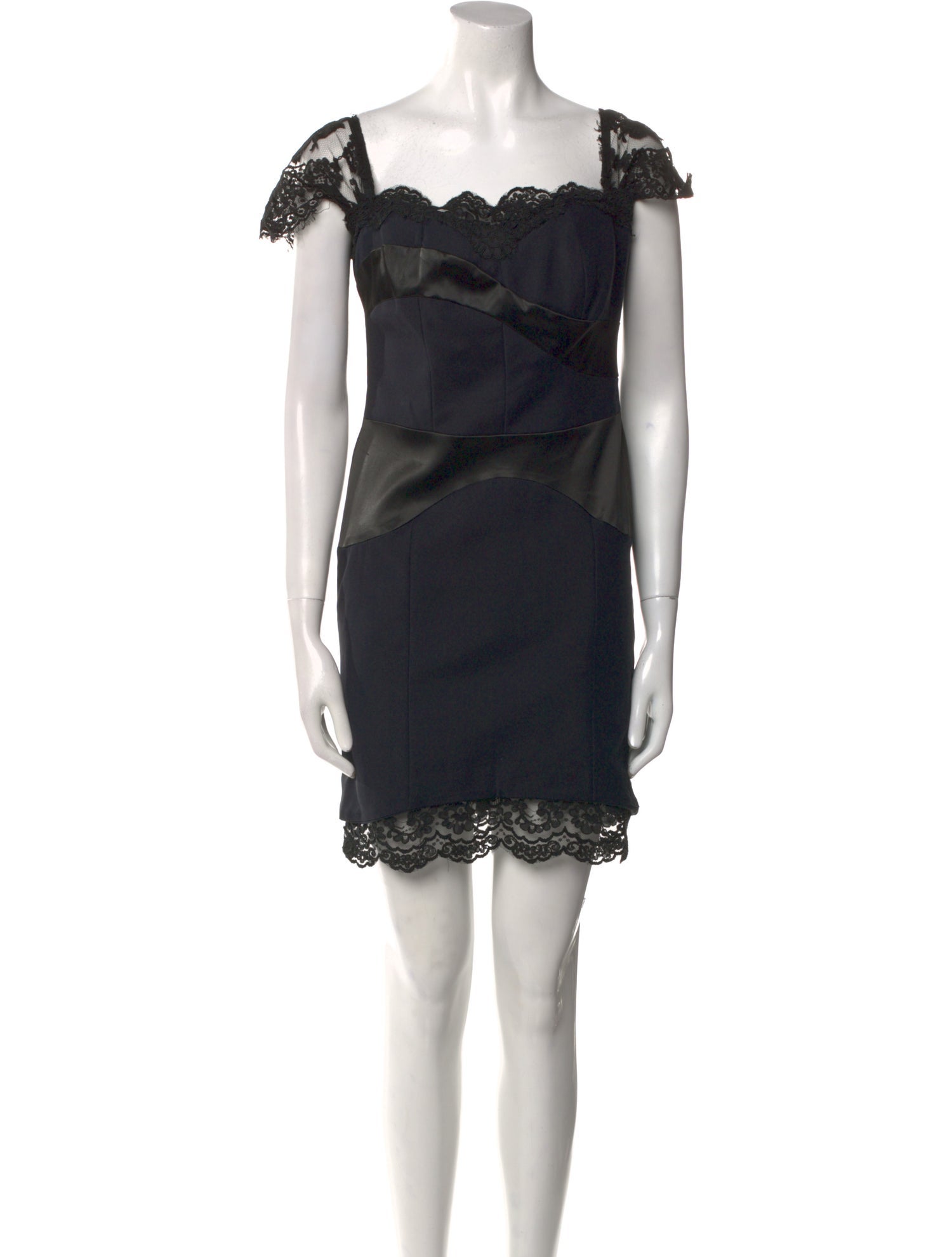 Dolce & Gabbana Square Neckline Mini Dress