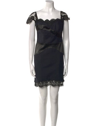 Dolce & Gabbana Square Neckline Mini Dress