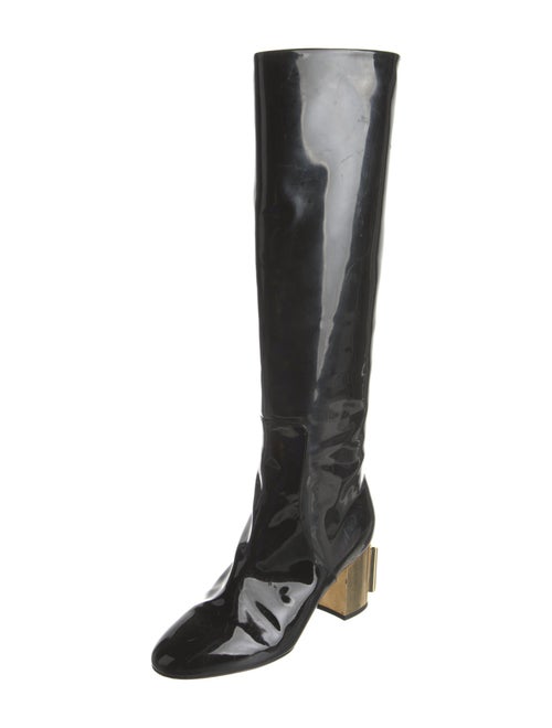Dolce & Gabbana Patent Leather Riding Boots