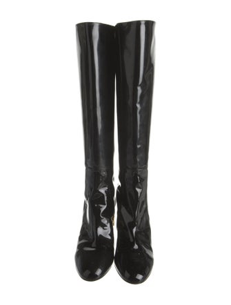 Dolce & Gabbana Patent Leather Riding Boots