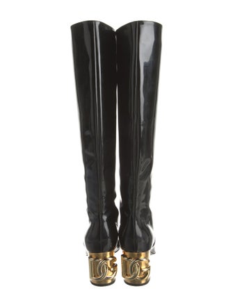 Dolce & Gabbana Patent Leather Riding Boots