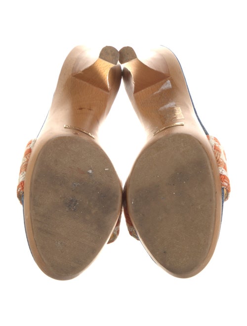 Dolce & Gabbana Denim Printed Slides