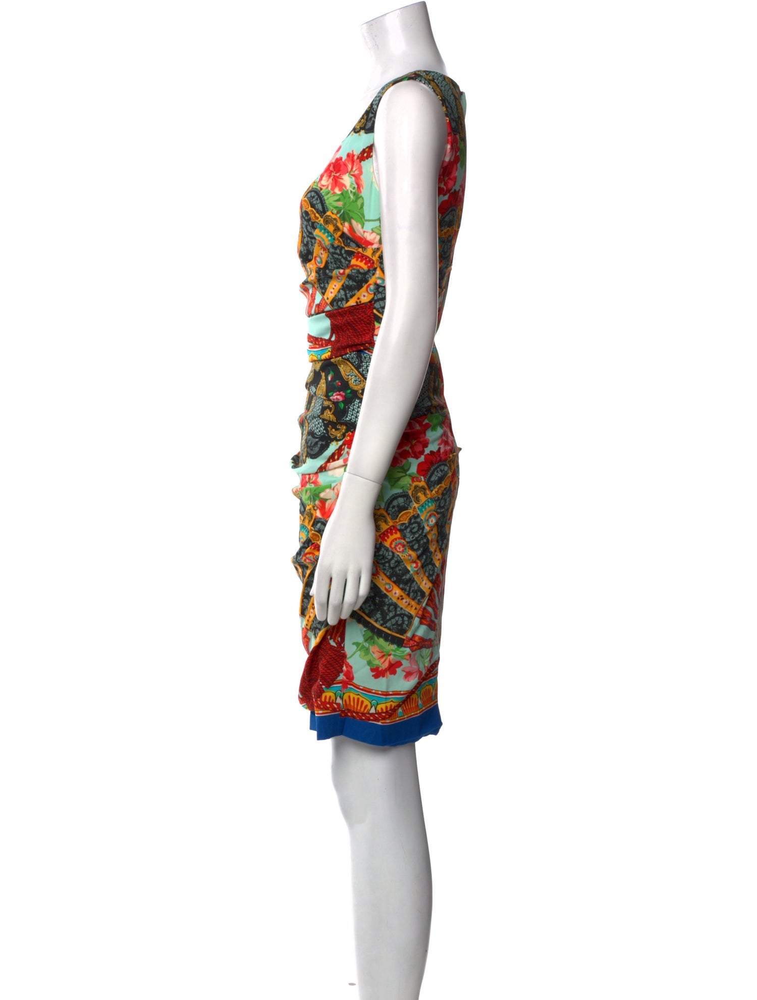 Dolce & Gabbana Silk Knee-Length Dress