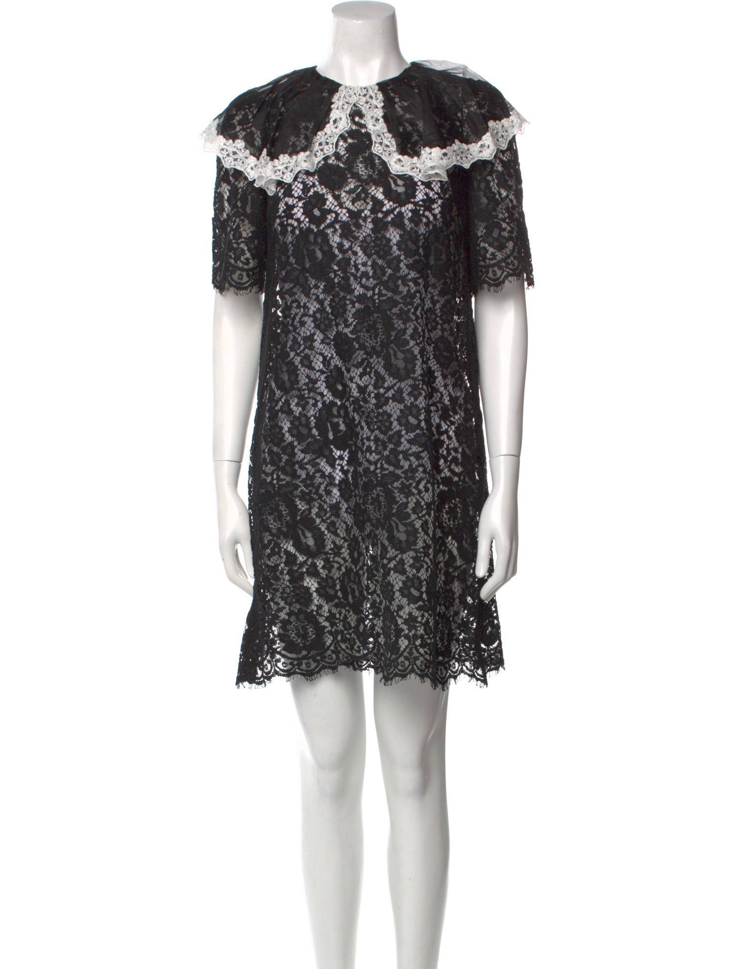 Dolce & Gabbana Lace Pattern Mini Dress