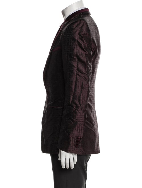 Dolce & Gabbana Silk Polka Dot Print Blazer