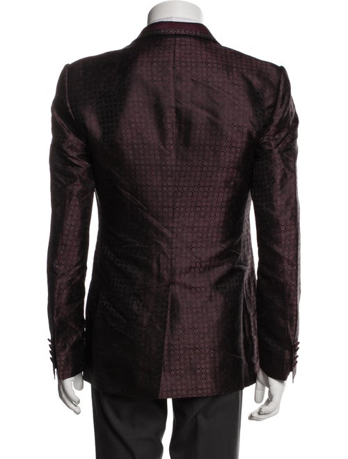 Dolce & Gabbana Silk Polka Dot Print Blazer