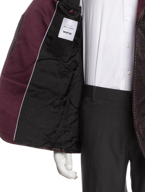 Dolce & Gabbana Silk Polka Dot Print Blazer