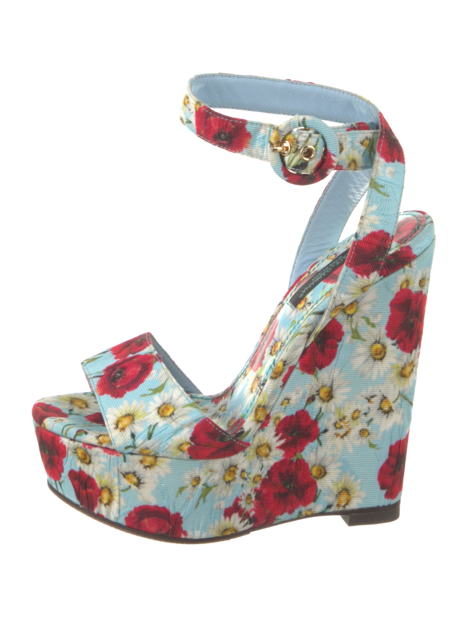 Dolce & Gabbana Floral Print Sandals