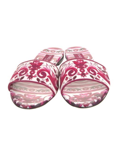 Dolce & Gabbana Canvas Floral Print Slides