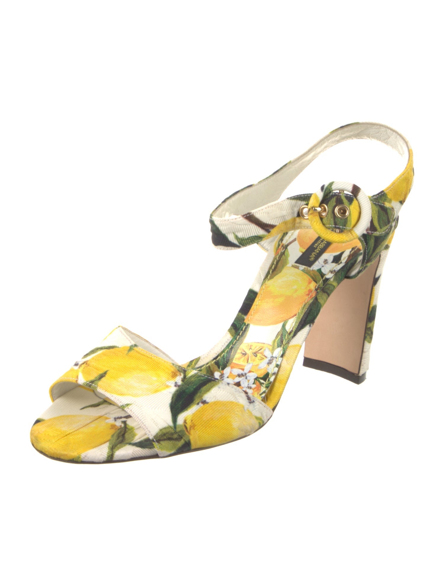 Dolce & Gabbana Canvas Printed Sandals