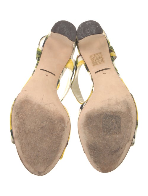 Dolce & Gabbana Canvas Printed Sandals