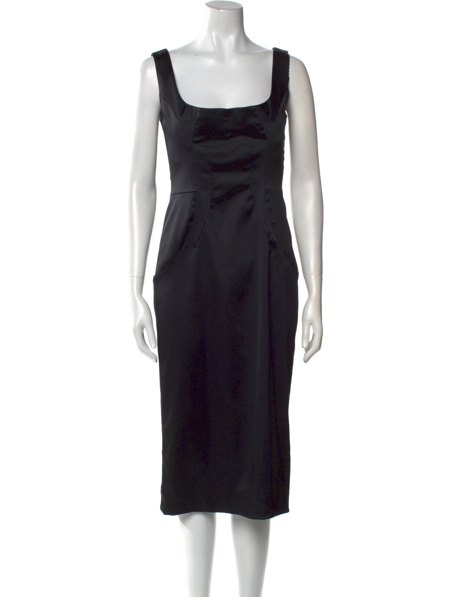 Dolce & Gabbana Square Neckline Midi Length Dress