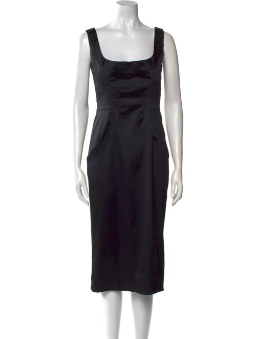 Dolce & Gabbana Square Neckline Midi Length Dress