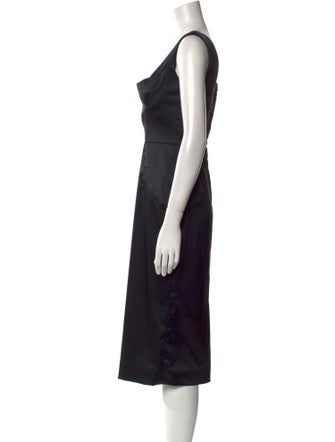 Dolce & Gabbana Square Neckline Midi Length Dress
