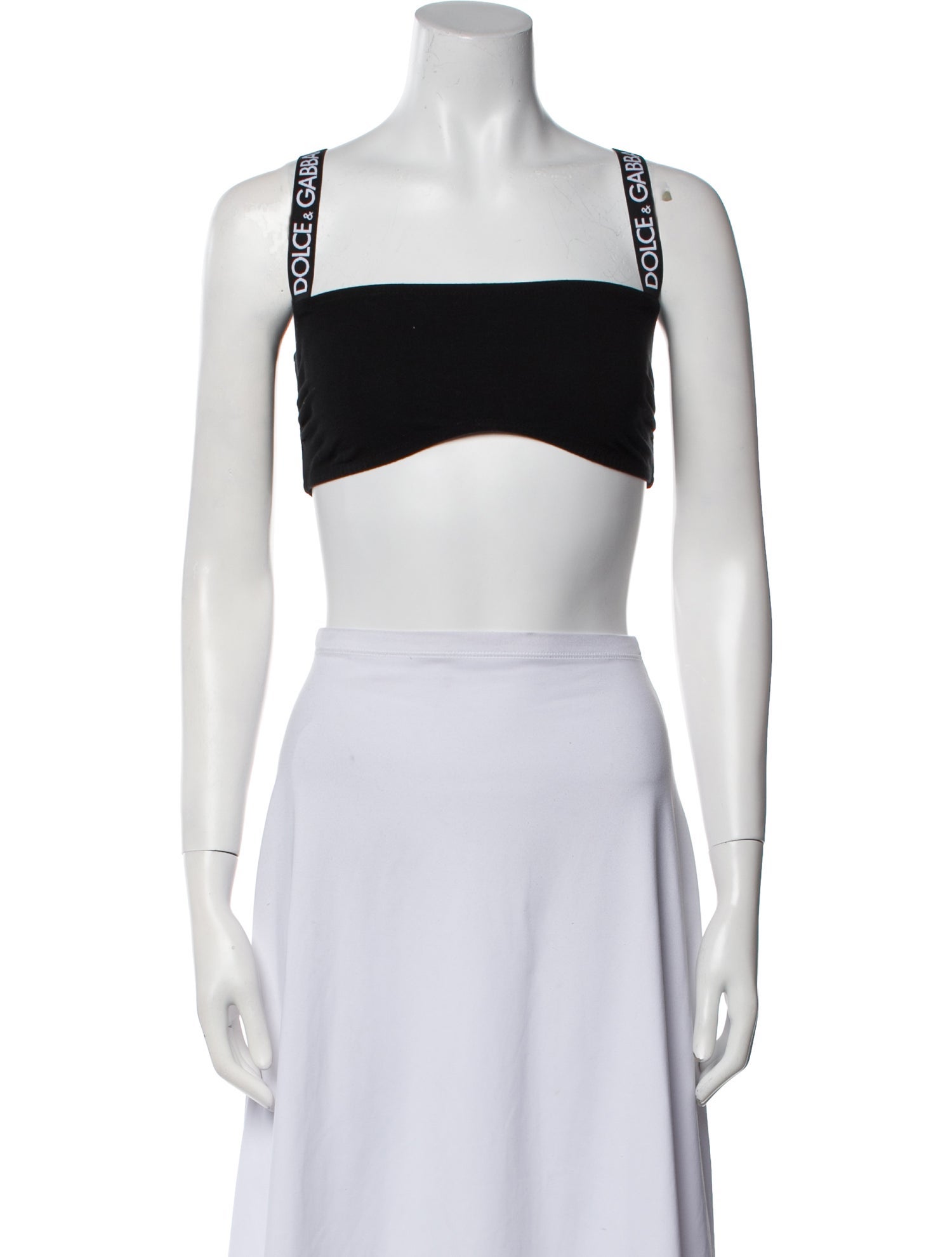 Dolce & Gabbana Square Neckline Sleeveless Crop Top w/ Tags