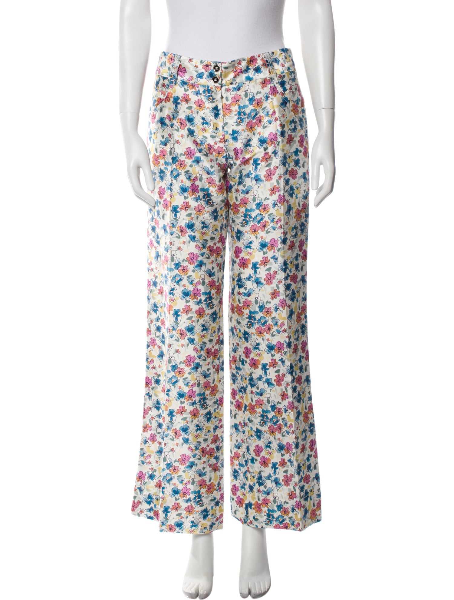 Dolce & Gabbana Silk Wide Leg Pants