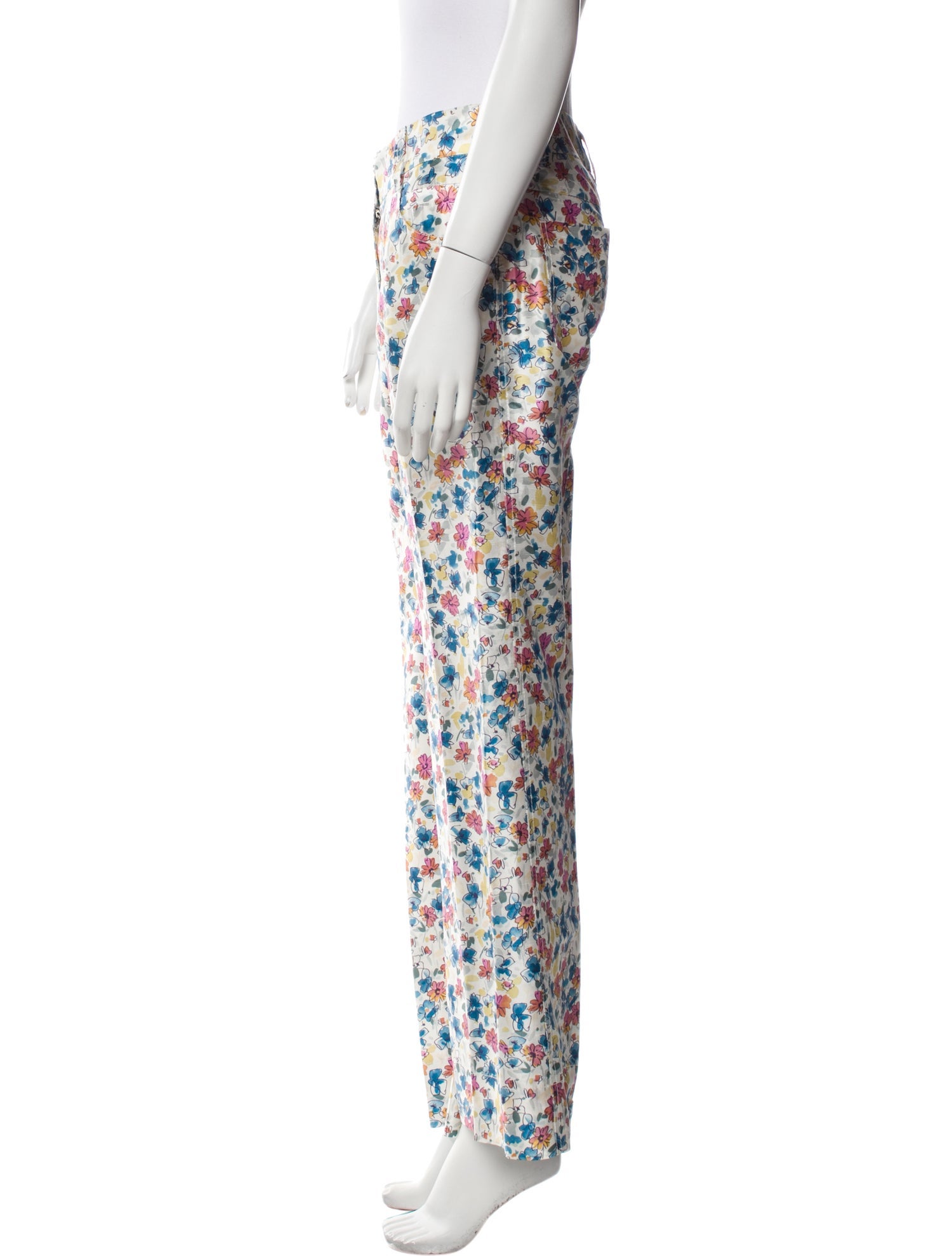 Dolce & Gabbana Silk Wide Leg Pants